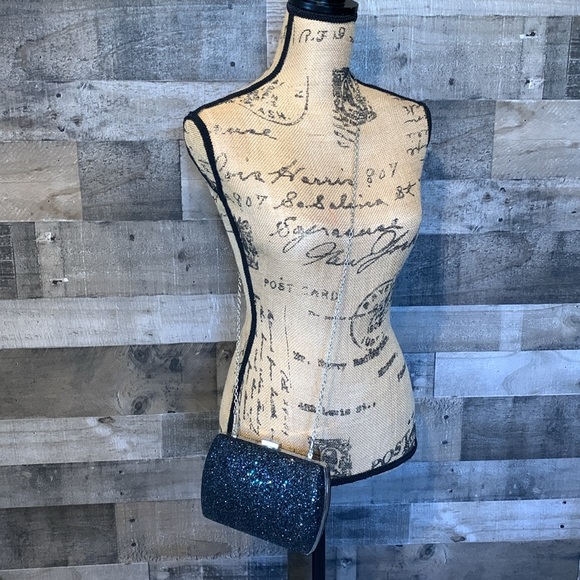 Lulu Townsend Glitter Crossbody Evening Bag - Picture 15 of 16